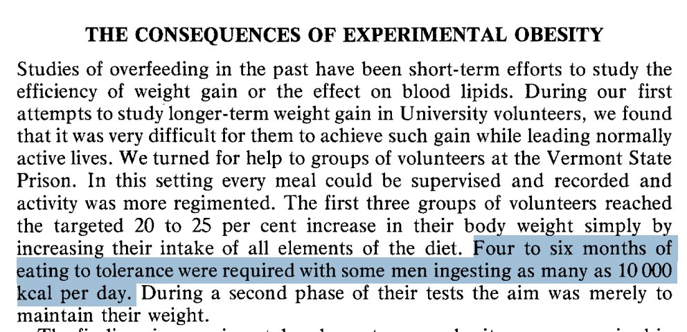 Results of experimental overfeeding in naturally lean people