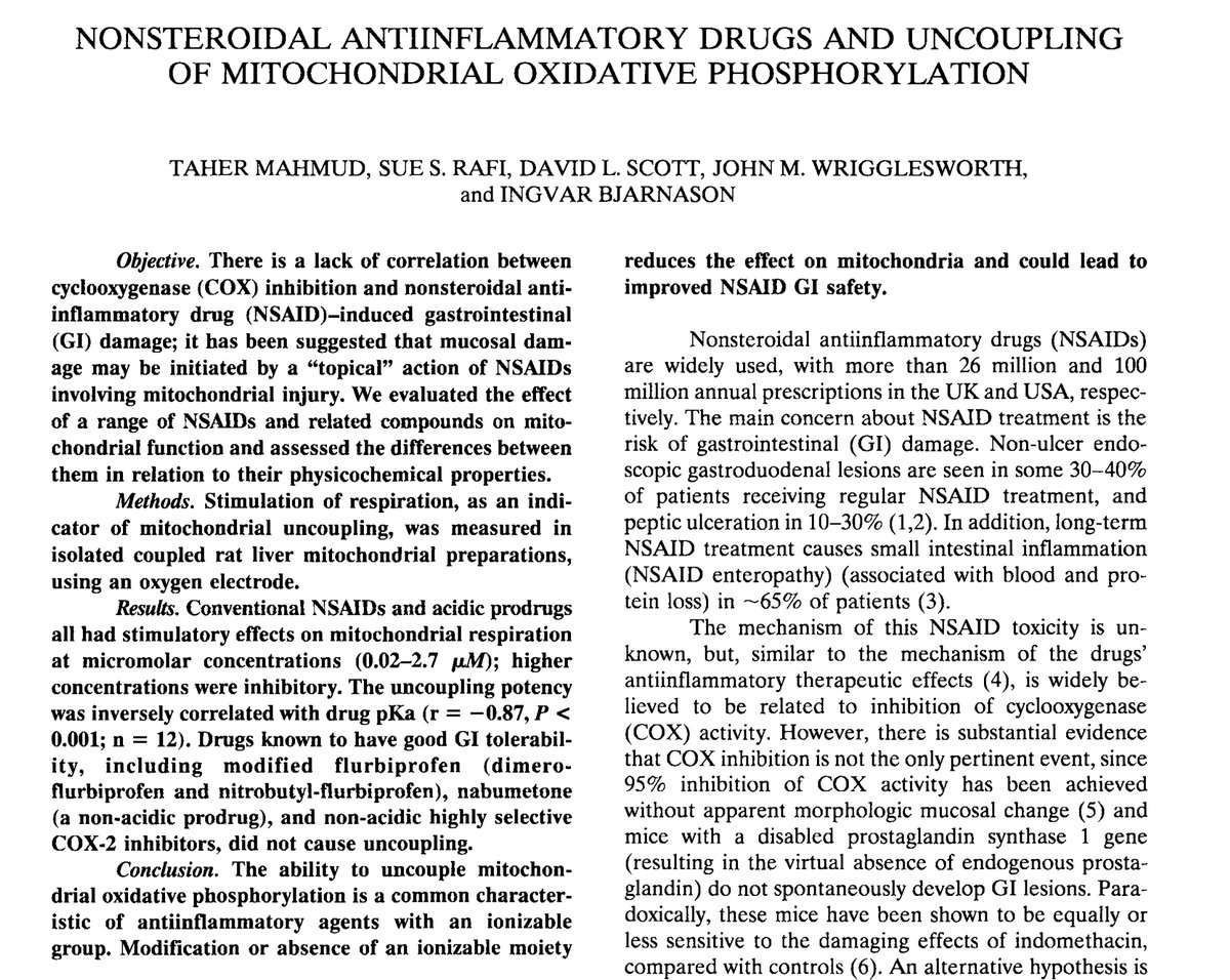 Study showing aspirin upregulating oxidative phosphorylation for mitochondrial efficiency